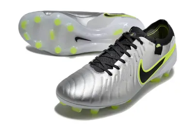 Nike Tiempo Legend 10 Elite FG - Silver/Lime Green/Black