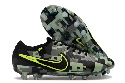 Nike Tiempo Legend 10 Elite FG - Black/Lime Green/Grey Camouflage