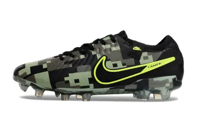Nike Tiempo Legend 10 Elite FG - Black/Lime Green/Grey Camouflage