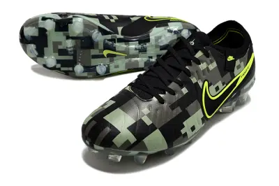 Nike Tiempo Legend 10 Elite FG - Black/Lime Green/Grey Camouflage