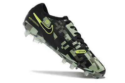 Nike Tiempo Legend 10 Elite FG - Black/Lime Green/Grey Camouflage