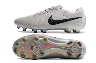 Nike Tiempo Legend 10 Elite FG - Gray/Midnight Black/Rainbow Iridescent