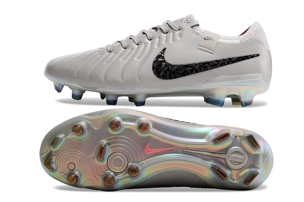 Nike Tiempo Legend 10 Elite FG - Gray/Midnight Black/Rainbow Iridescent