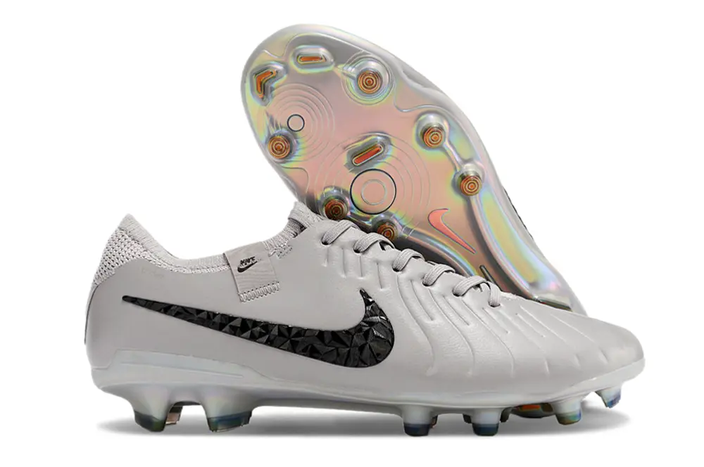 Nike Tiempo Legend 10 Elite FG - Gray/Midnight Black/Rainbow Iridescent