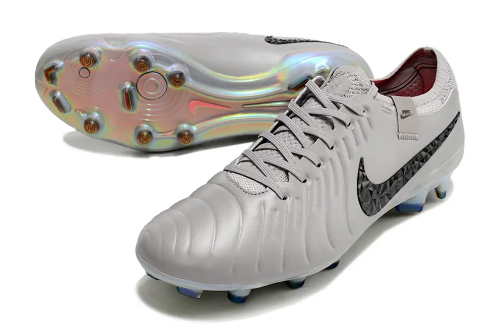 Nike Tiempo Legend 10 Elite FG - Gray/Midnight Black/Rainbow Iridescent