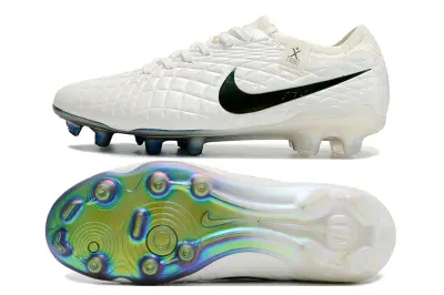 Nike Tiempo Legend 10 Elite FG - White/Emerald Green/Iridescent