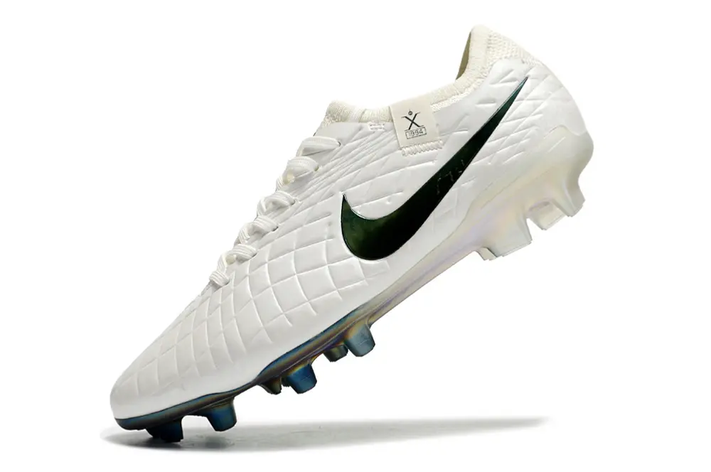 Nike Tiempo Legend 10 Elite FG - White/Emerald Green/Iridescent