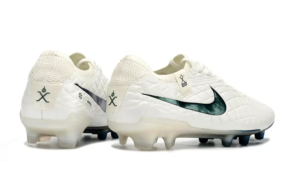 Nike Tiempo Legend 10 Elite FG - White/Emerald Green/Iridescent