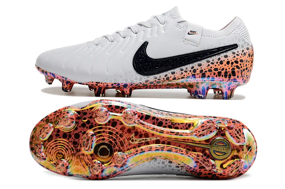 Nike Tiempo Legend 10 Elite FG - White/Black/Neon Splash