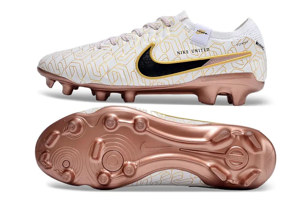 Nike Tiempo Legend 10 Elite FG - White/Golden Yellow/Rose Gold