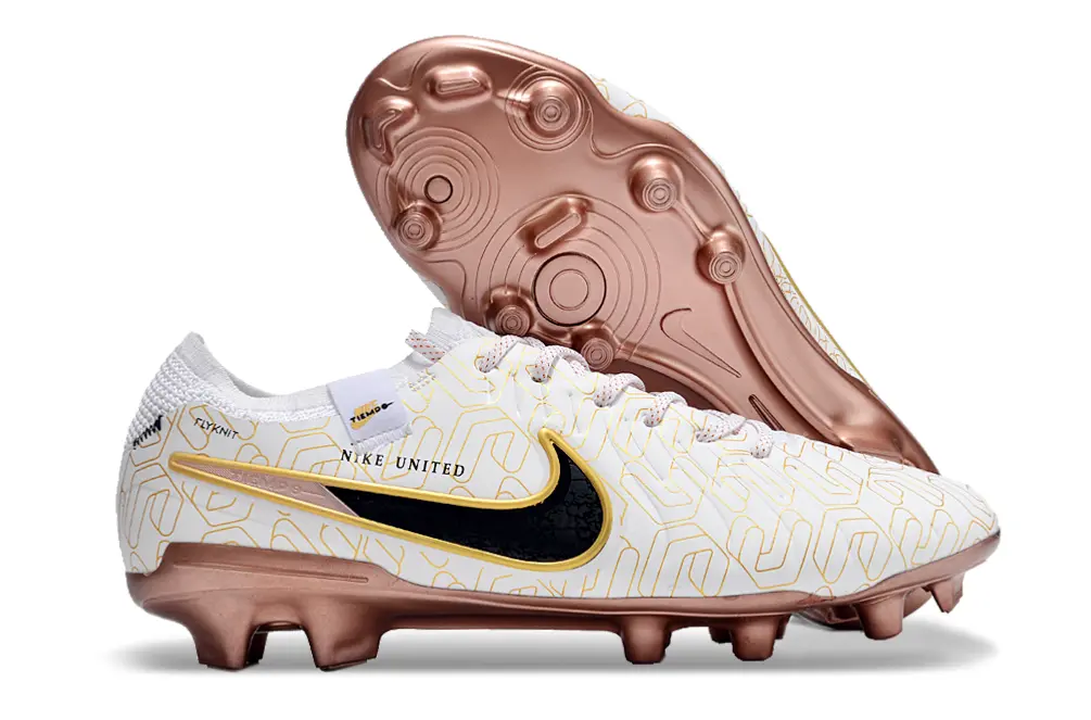 Nike Tiempo Legend 10 Elite FG - White/Golden Yellow/Rose Gold