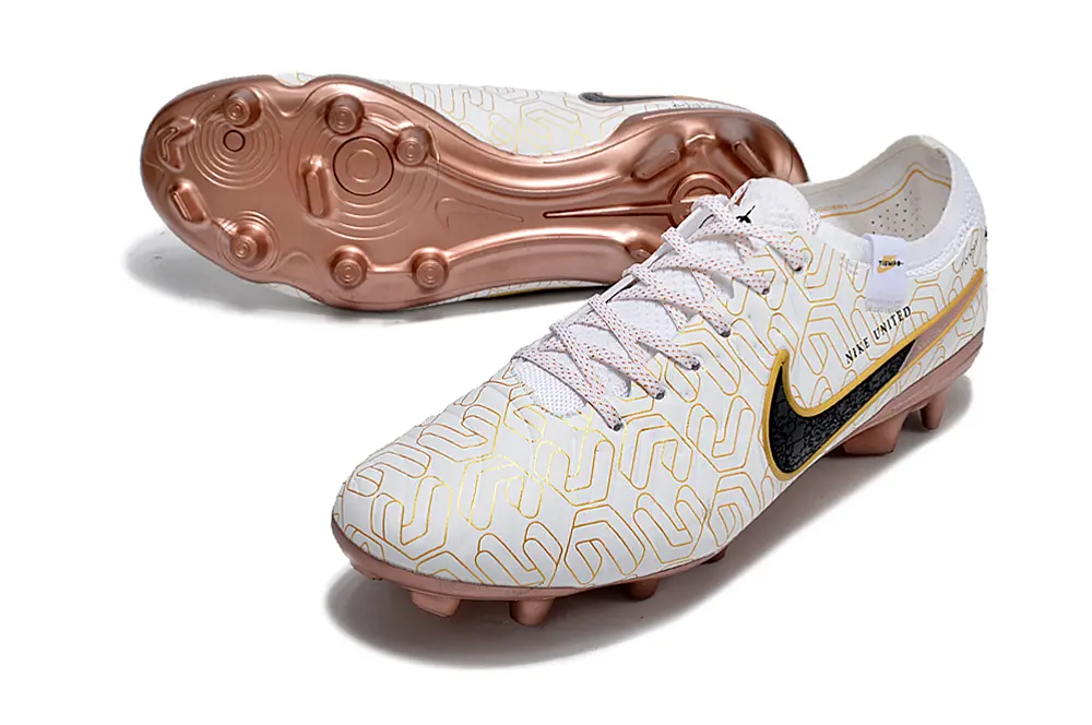 Nike Tiempo Legend 10 Elite FG - White/Golden Yellow/Rose Gold