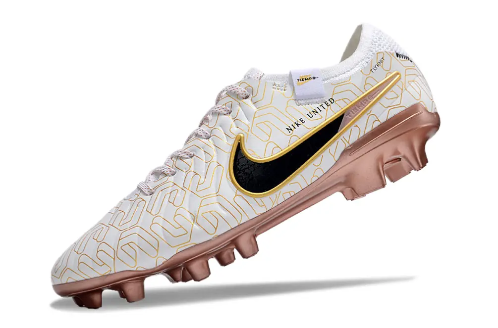 Nike Tiempo Legend 10 Elite FG - White/Golden Yellow/Rose Gold