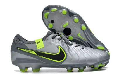 Nike Tiempo Legend 10 Elite FG - Gray/Neon Green/Black