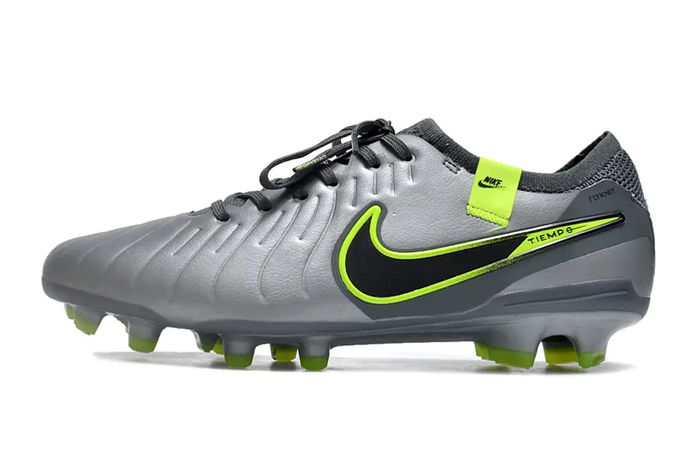 Nike Tiempo Legend 10 Elite FG - Gray/Neon Green/Black