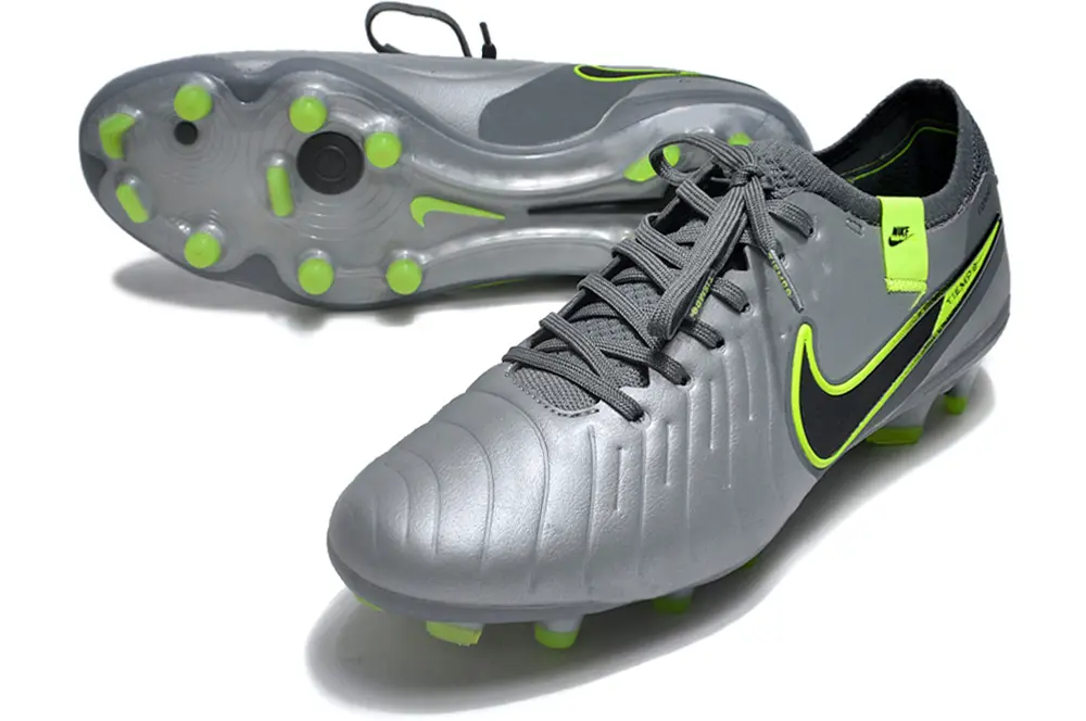 Nike Tiempo Legend 10 Elite FG - Gray/Neon Green/Black