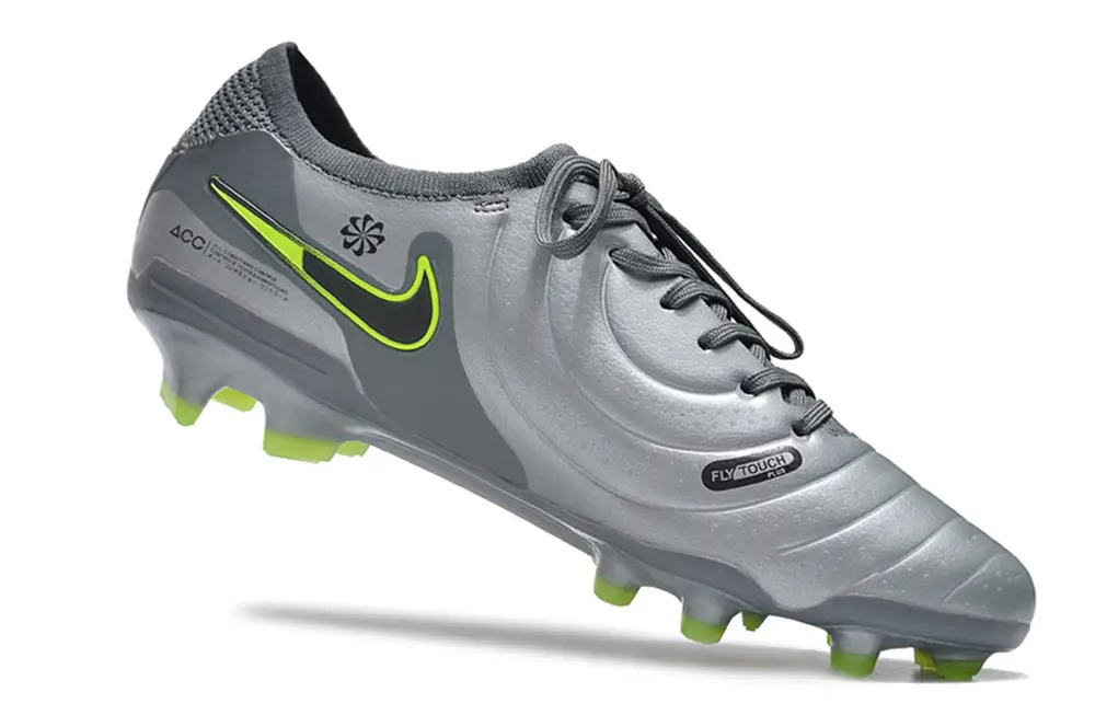 Nike Tiempo Legend 10 Elite FG - Gray/Neon Green/Black