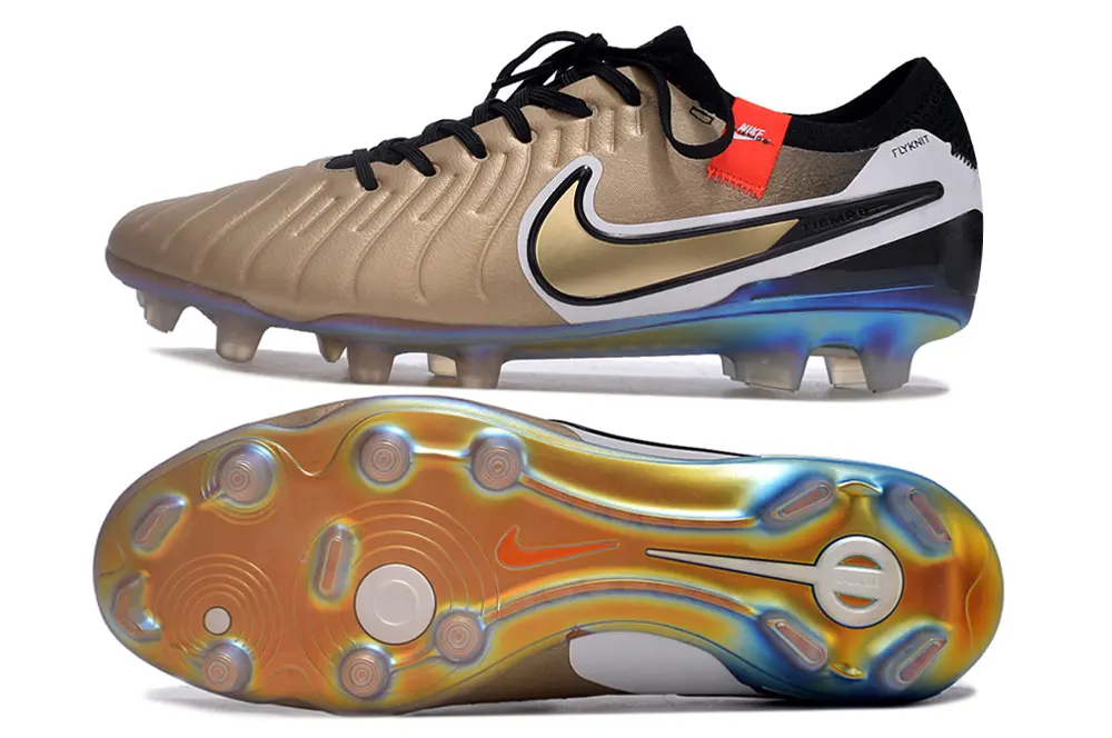 Nike Tiempo Legend 10 Elite FG - Gold/Black/Neon