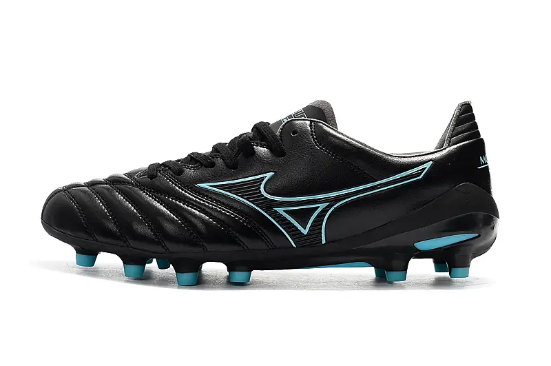 Mizuno Morelia Neo 2 FG - Black/Aqua Blue/Charcoal Grey