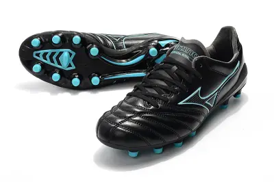 Mizuno Morelia Neo 2 FG - Black/Aqua Blue/Charcoal Grey
