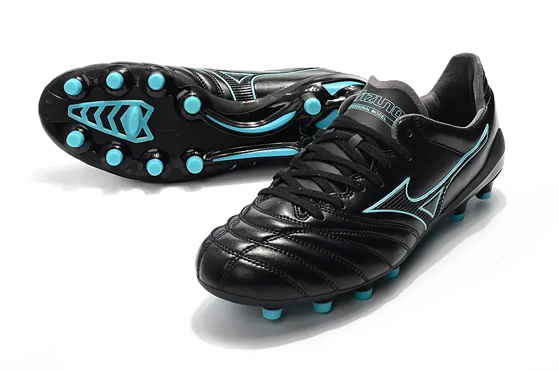 Mizuno Morelia Neo 2 FG - Black/Aqua Blue/Charcoal Grey