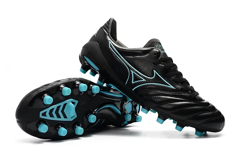 Mizuno Morelia Neo 2 FG - Black/Aqua Blue/Charcoal Grey
