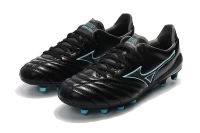 Mizuno Morelia Neo 2 FG - Black/Aqua Blue/Charcoal Grey