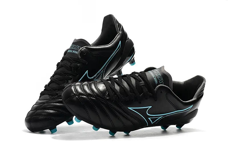 Mizuno Morelia Neo 2 FG - Black/Aqua Blue/Charcoal Grey