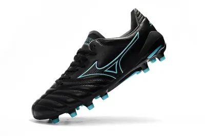 Mizuno Morelia Neo 2 FG - Black/Aqua Blue/Charcoal Grey