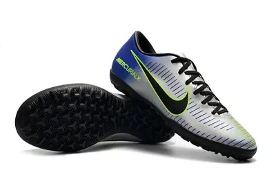 Nike Mercurial Victory 6 TF - Silver/Lime Green/Navy Blue