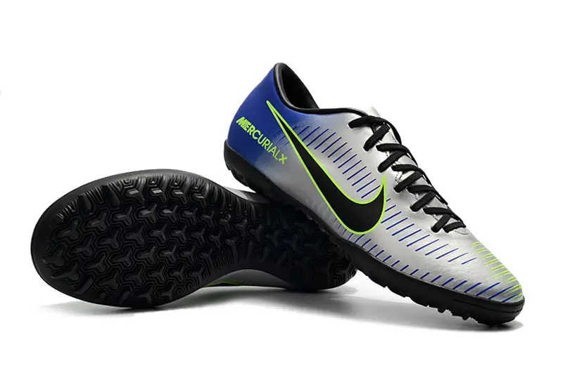Nike Mercurial Victory 6 TF - Silver/Lime Green/Navy Blue