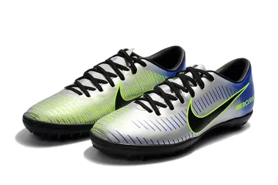 Nike Mercurial Victory 6 TF - Silver/Lime Green/Navy Blue