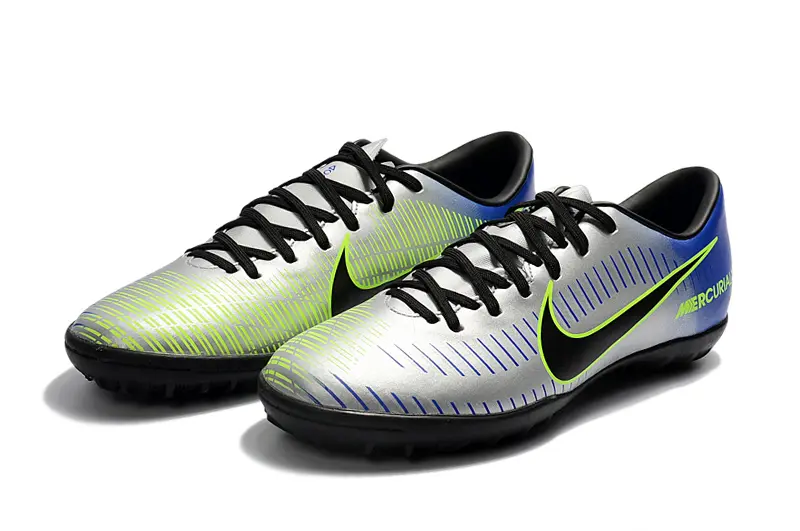 Nike Mercurial Victory 6 TF - Silver/Lime Green/Navy Blue