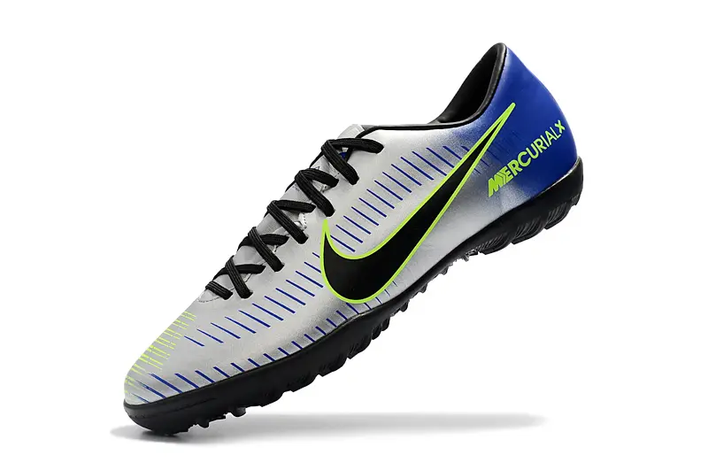 Nike Mercurial Victory 6 TF - Silver/Lime Green/Navy Blue