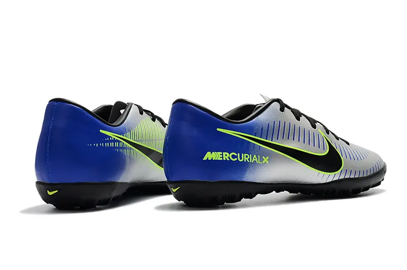 Nike Mercurial Victory 6 TF - Silver/Lime Green/Navy Blue
