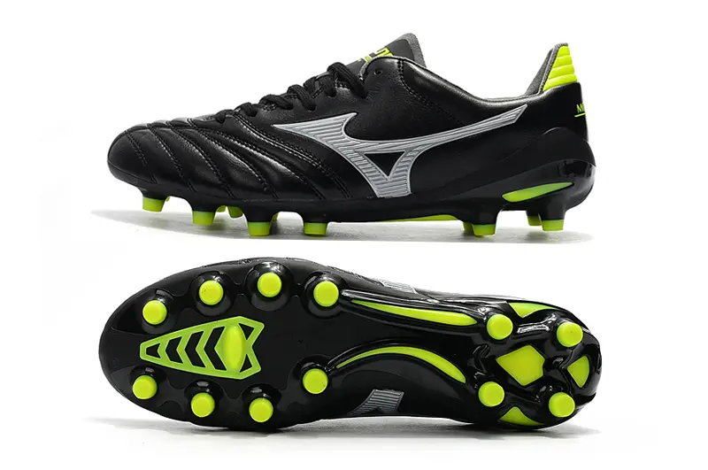 Mizuno Morelia Neo 2 FG - Black/Lime Green/Metallic Silver
