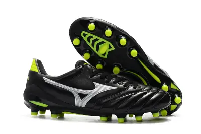 Mizuno Morelia Neo 2 FG - Black/Lime Green/Metallic Silver