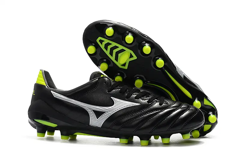 Mizuno Morelia Neo 2 FG - Black/Lime Green/Metallic Silver