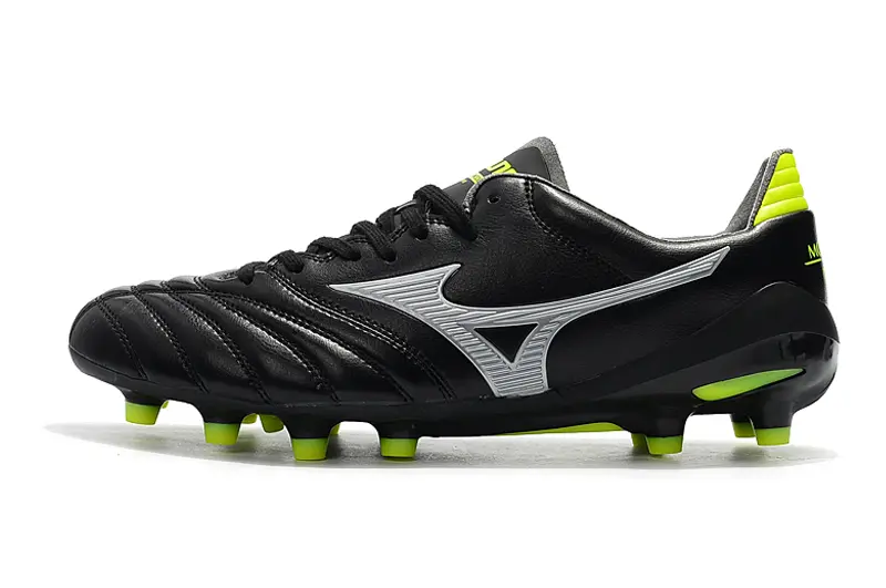 Mizuno Morelia Neo 2 FG - Black/Lime Green/Metallic Silver