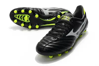 Mizuno Morelia Neo 2 FG - Black/Lime Green/Metallic Silver
