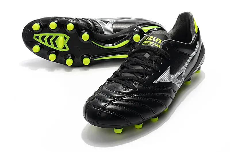 Mizuno Morelia Neo 2 FG - Black/Lime Green/Metallic Silver