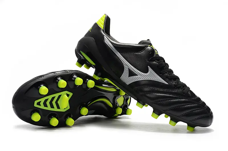 Mizuno Morelia Neo 2 FG - Black/Lime Green/Metallic Silver