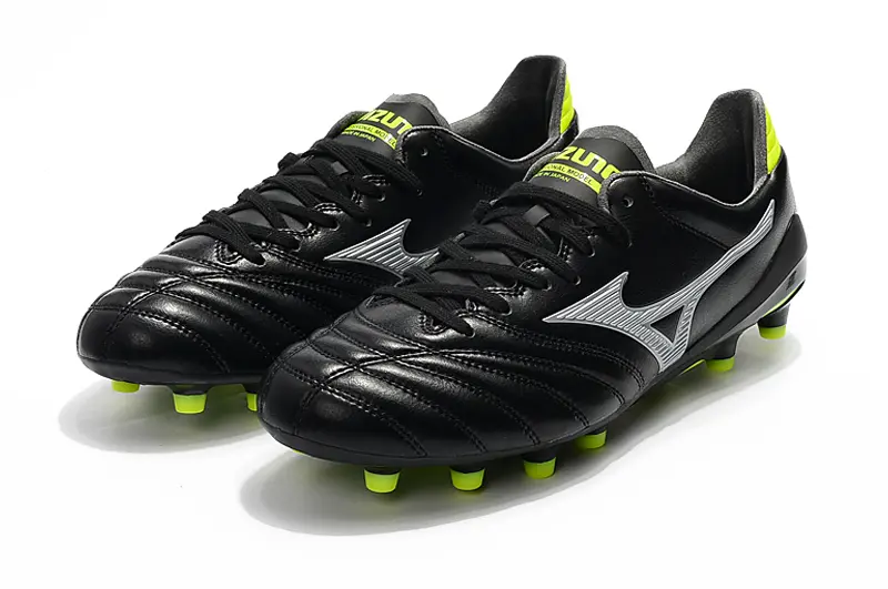 Mizuno Morelia Neo 2 FG - Black/Lime Green/Metallic Silver