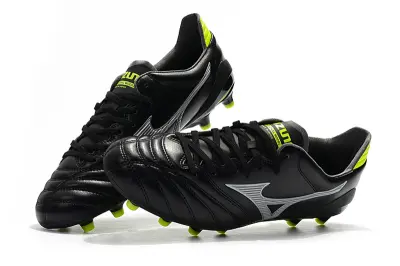 Mizuno Morelia Neo 2 FG - Black/Lime Green/Metallic Silver