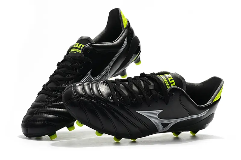 Mizuno Morelia Neo 2 FG - Black/Lime Green/Metallic Silver