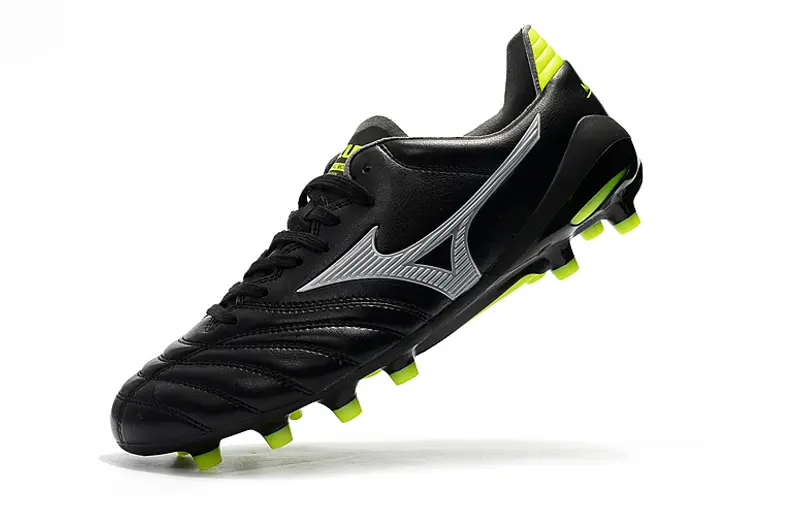 Mizuno Morelia Neo 2 FG - Black/Lime Green/Metallic Silver