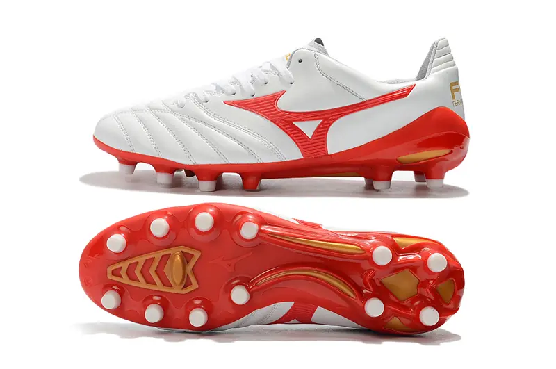 Mizuno Morelia Neo 2 FG - White/Fiery Red/Shiny White