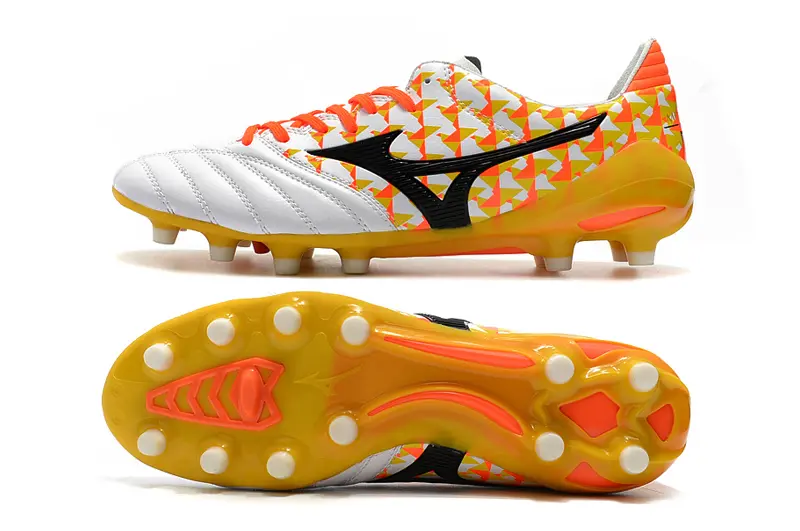 Mizuno Morelia Neo 2 FG - White/Vibrant Orange/Black