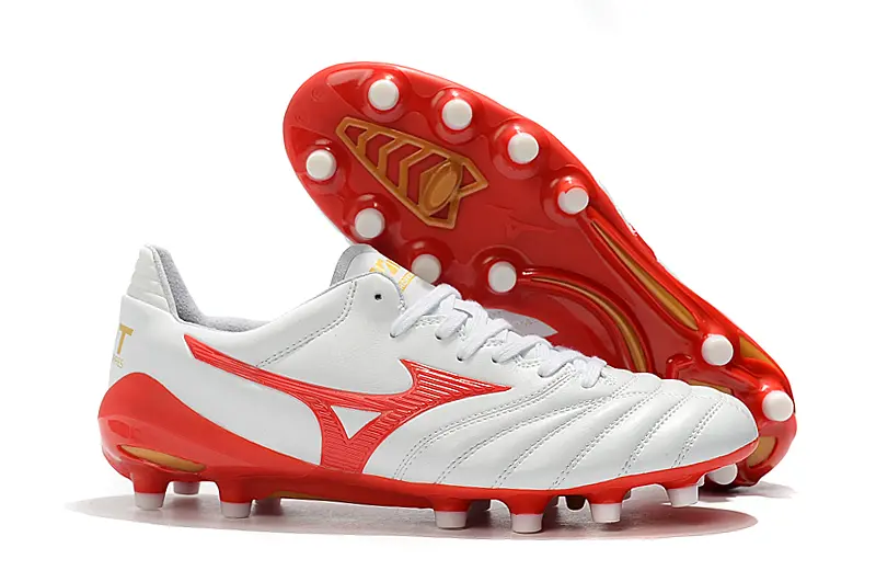 Mizuno Morelia Neo 2 FG - White/Fiery Red/Shiny White