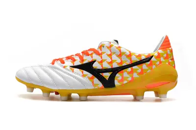 Mizuno Morelia Neo 2 FG - White/Vibrant Orange/Black